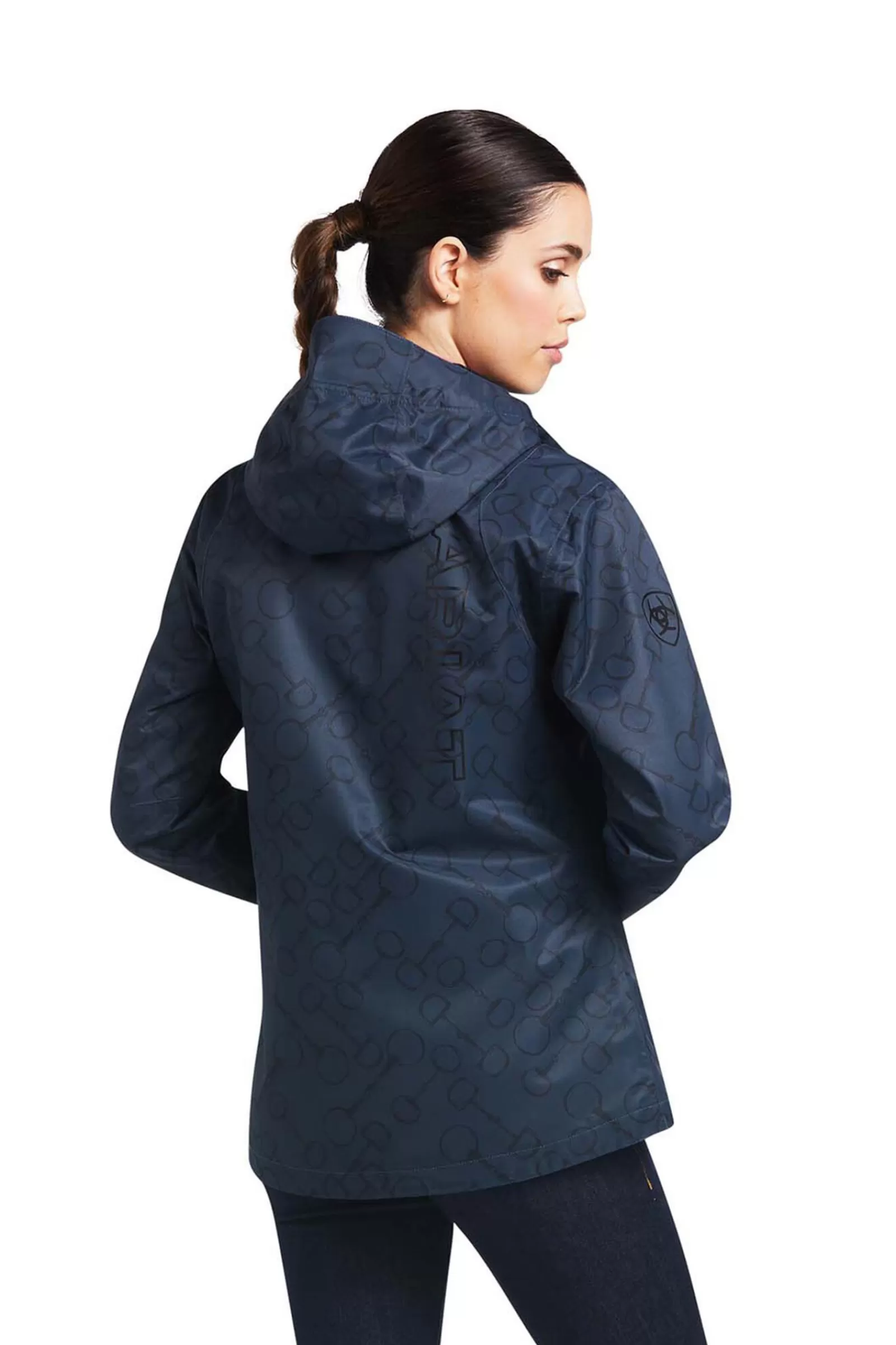 Online ariat Spectator Naisten Vedenpitava Takki Blue/ Bit Print