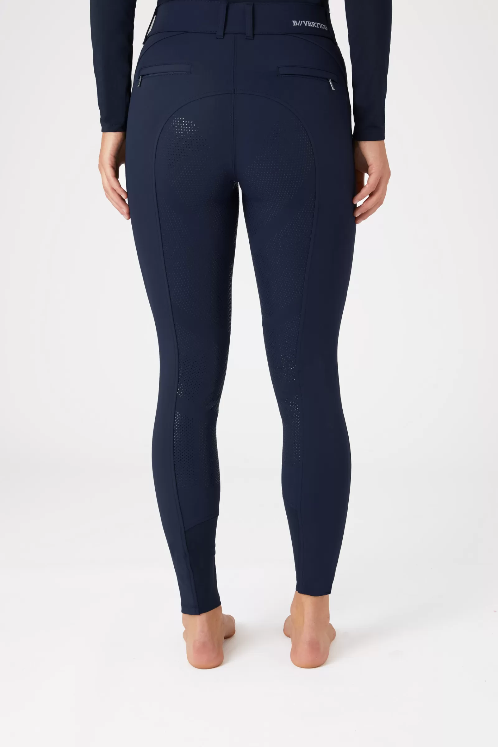 Store bvertigo B Vertigo Davina Mid Rise Naisten Ratsastushousut Kokopaikoilla Ja Kannykkataskuilla Dark Navy