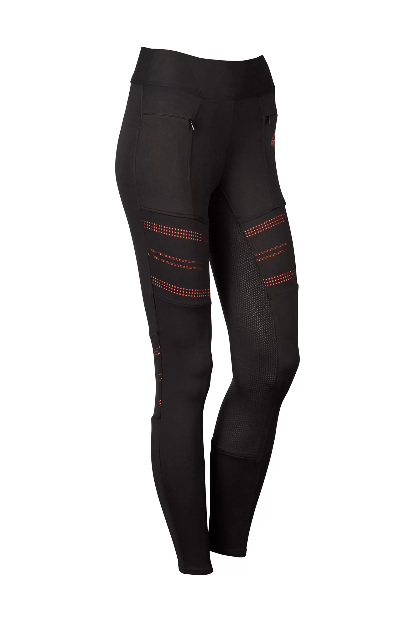 Store harryshorse Harry'S Horse Equitights Just Ride Leopard Women'S Full Grip Riding Tights Black
