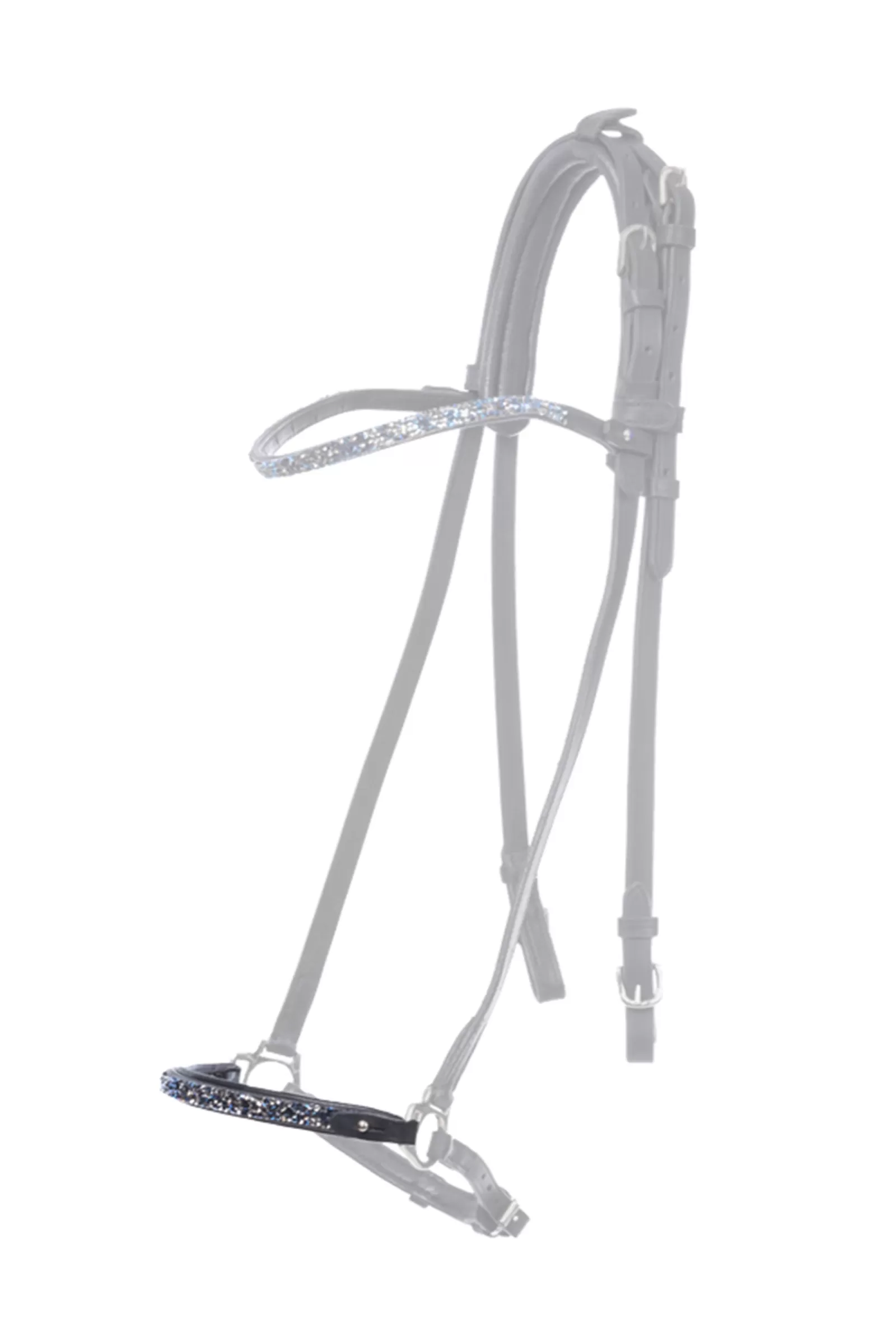 kavalkade Blar Dropped Noseband Piece For Kjartan Icelandic Bridle Black/Blue Sale