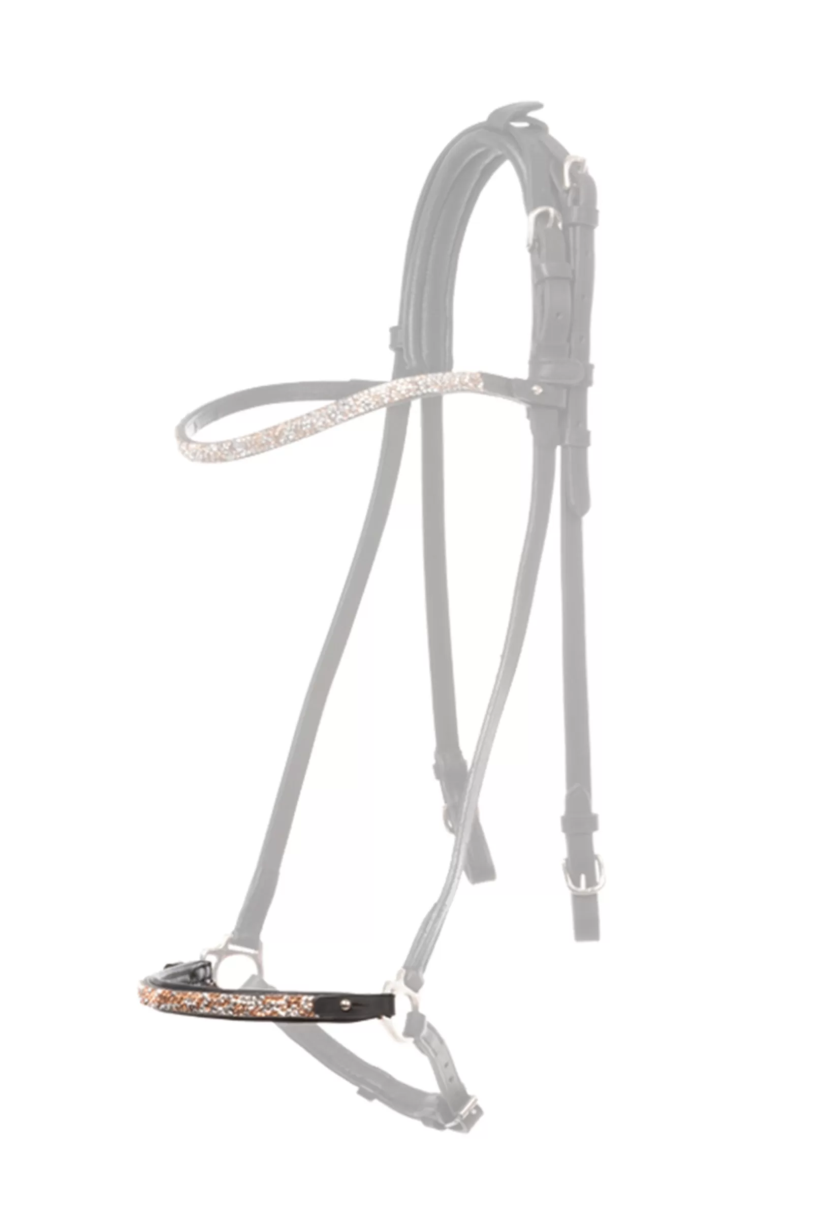 kavalkade Ferskja Dropped Noseband Piece For Kjartan Icelandic Bridle Black/Pink Outlet