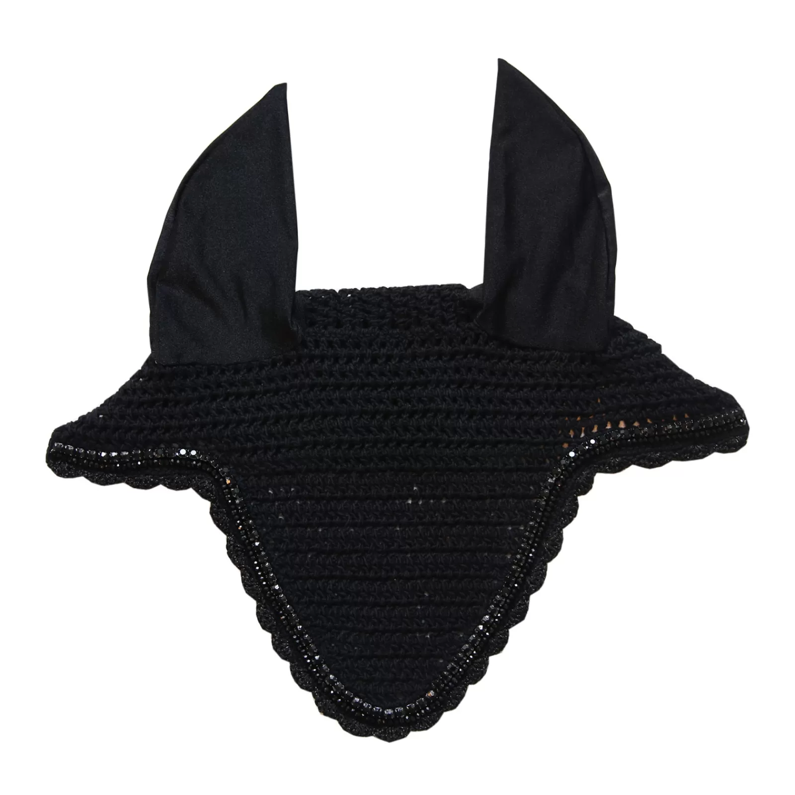 kentucky Horsewear Korvahuppu Timanteilla Ja Helmilla, Pitka Malli Black Flash Sale