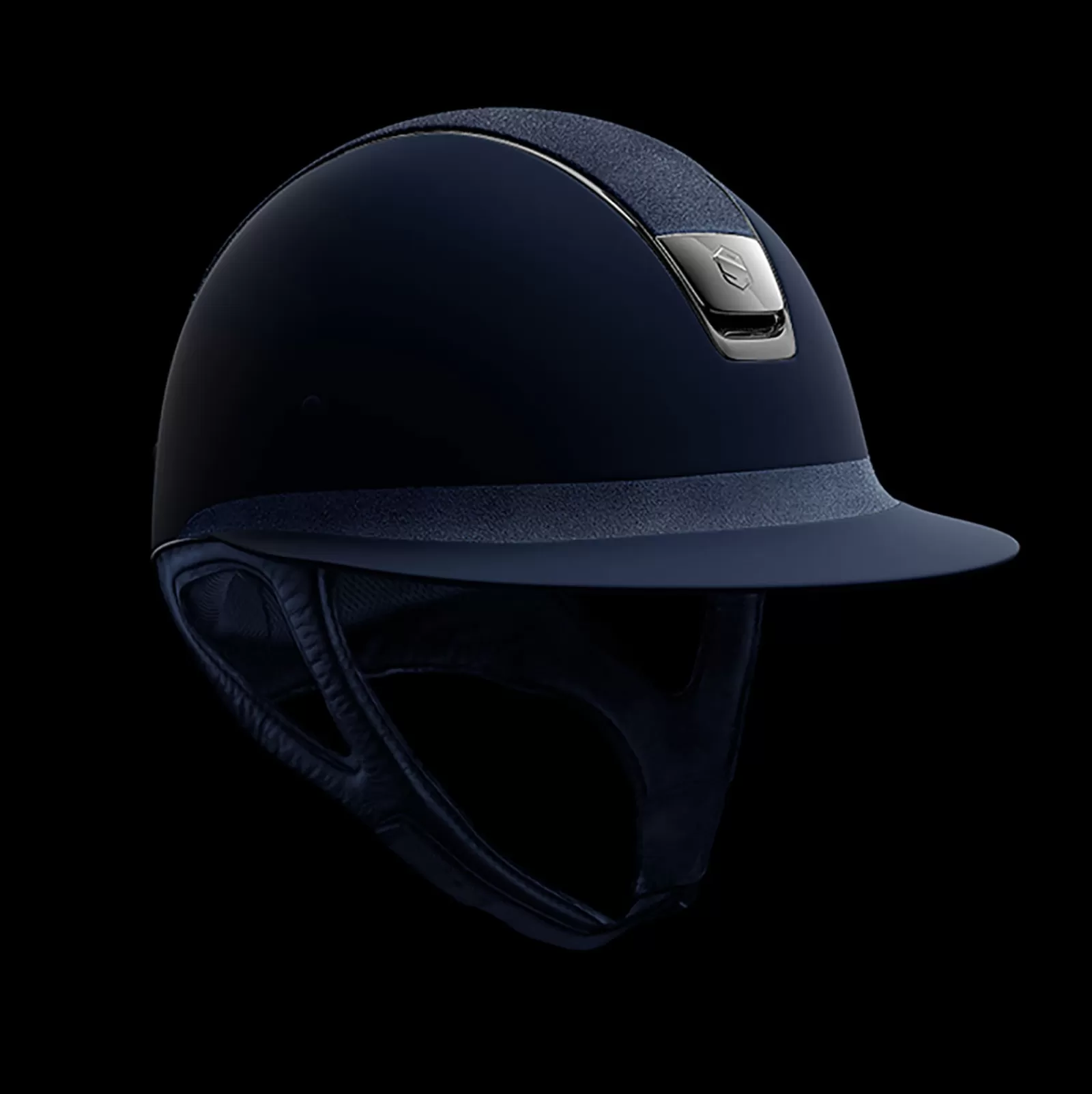 Flash Sale samshield Miss Shield Shadowmatt Ratsastuskypara, Alcantara Black Chrome Visor (Ilman Taytetta) Blue