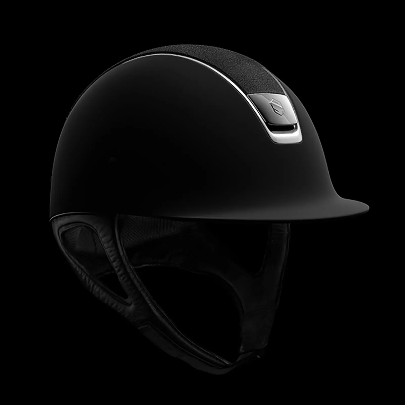 Best Sale samshield Shadowmatt Ratsastuskypara, Titan W/ Alcantara Visor (Ilman Taytetta) Black