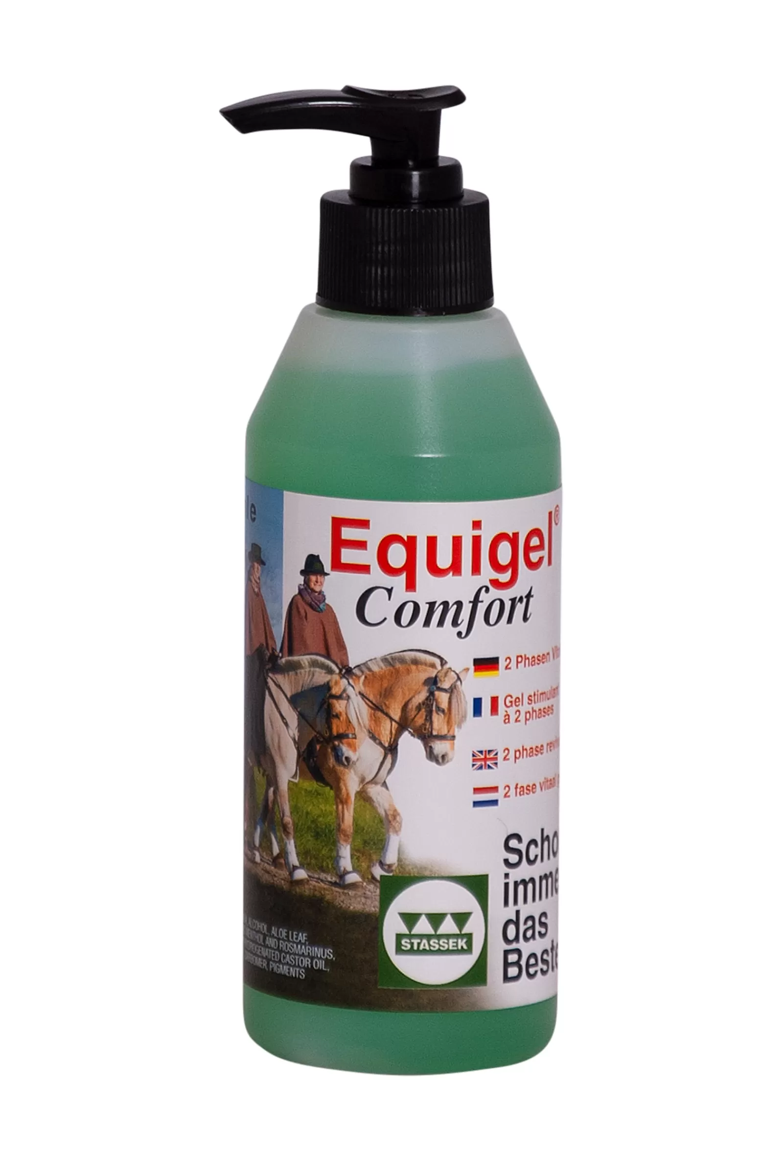 stassek Aloe Veraa Sisaltava Viilentava Ja Rauhoittava Equigel Comfort, 250 Ml Green Hot